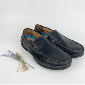 Florsheim Moc Toe Venetian Loafers Black Sz 8B